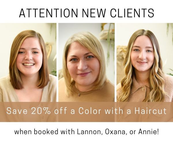 20% off Color with Haircut